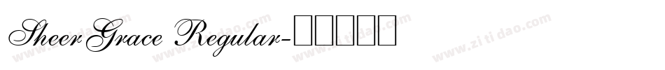 SheerGrace Regular字体转换